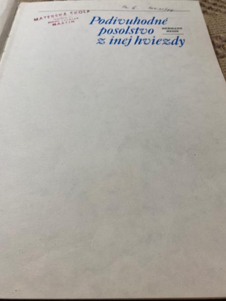 Podivuhodné posolstvo z inej hviezdy hermann hesse, 