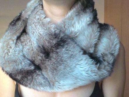 Chlpatý golier h&m, h&m