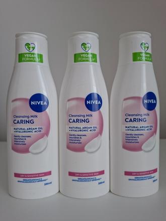 Čistiace pleťové mlieko nivea 3ks,