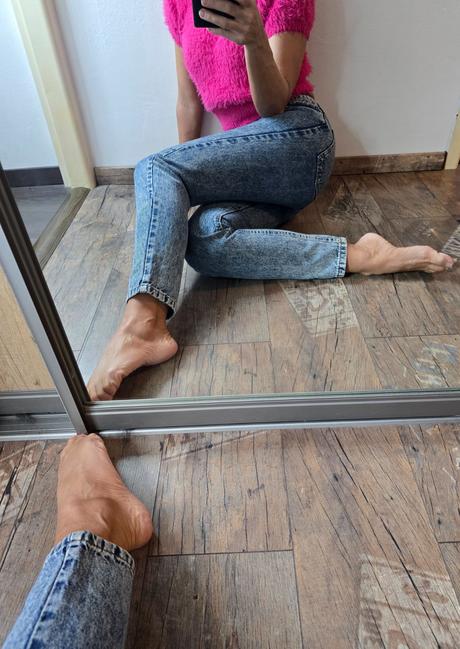 Bershka mom fit, bershka,36