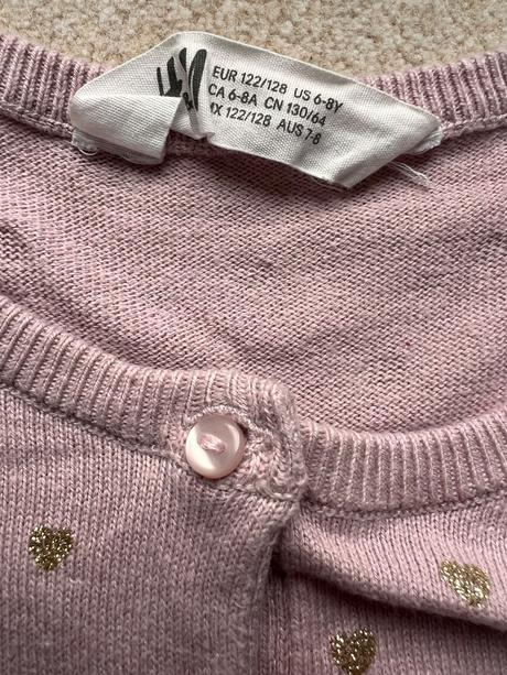 Svetrík na gombíky pre dievča, h&m,122