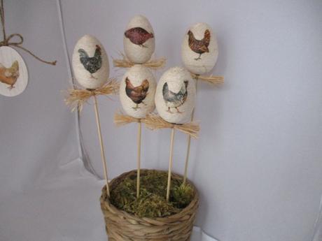 Kraslice so sliepočkami,dve varianty, 