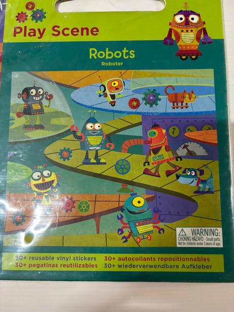 Mudpuppy - nálepky hrame sa na robotov, 