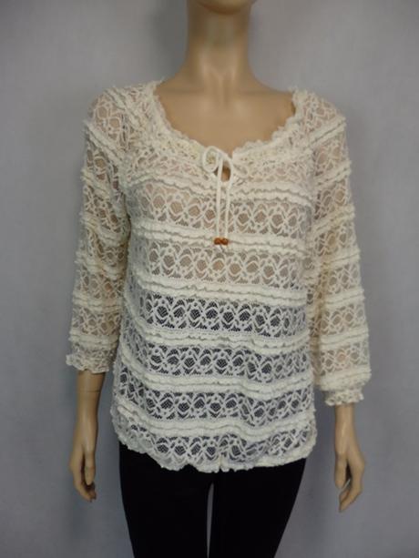 Luxusná čipkovaná blúzka, m
