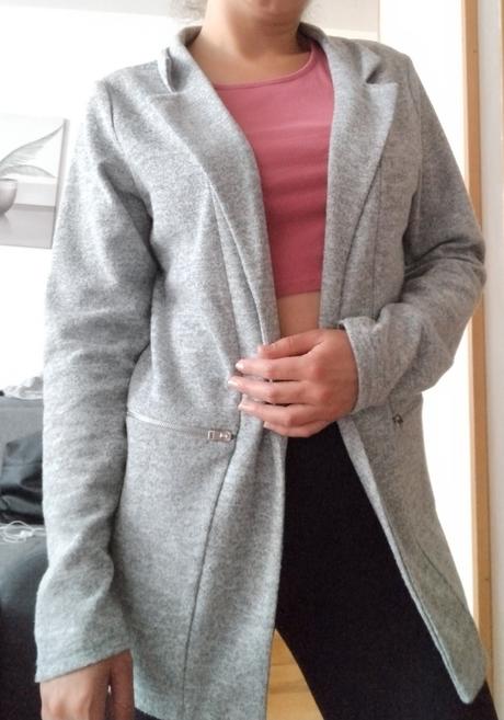 Šedý sveter bez zapínania, m