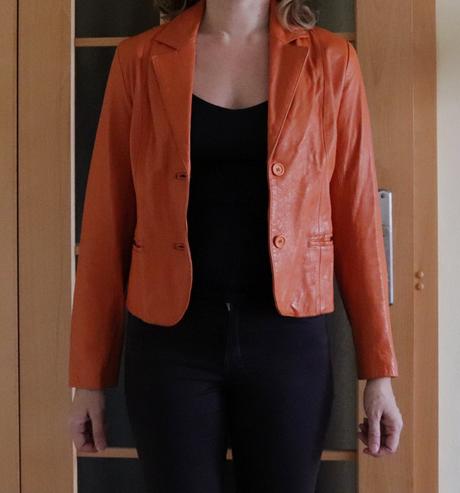 Kožená bunda z talianska, s