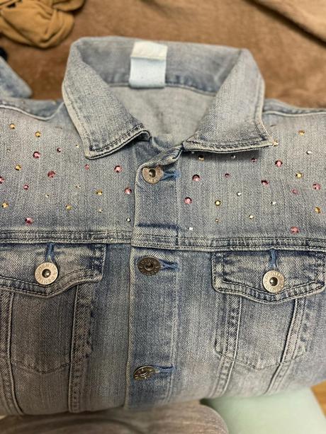 Dámska riflová bundička, s