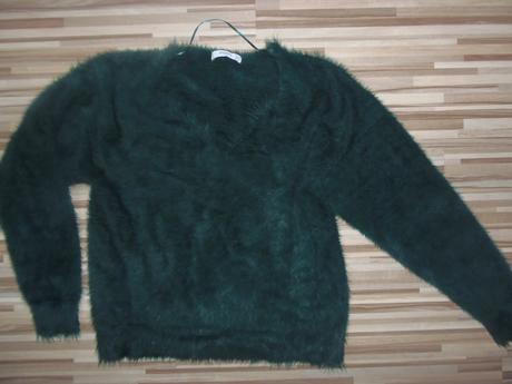 Sveter huňatý, mango,m