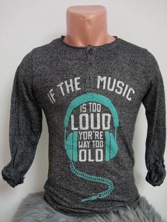 Chlapčenské melírované tričko s potlačou (152), 152