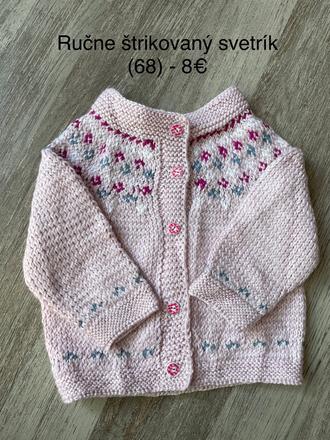 Ručne štrikovaný sveter 68/74, 68