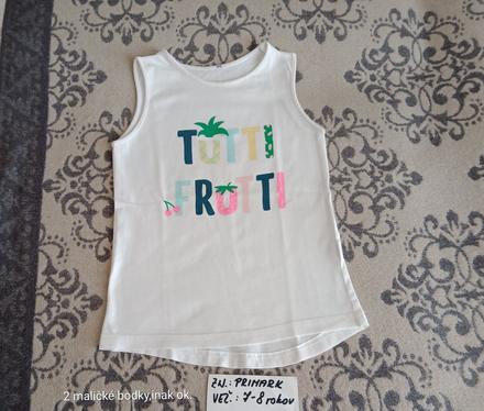 Dievčenské tielko zn.primark veľ. 122-128, primark,122