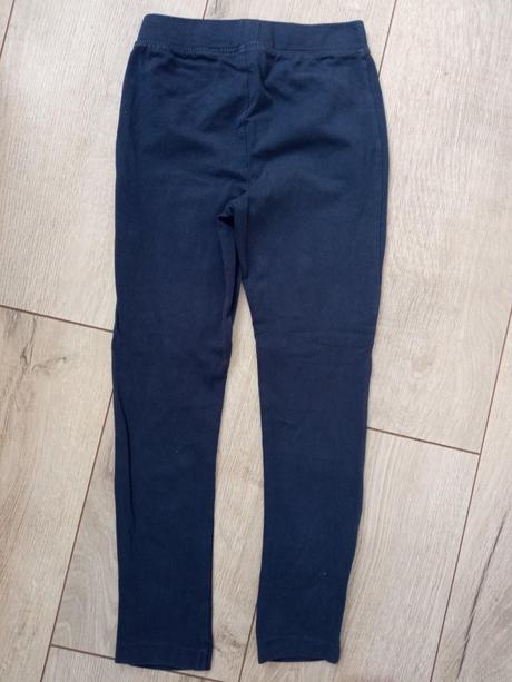 Dievčenské tmavomodré legíny so zipsami (110), lupilu,110