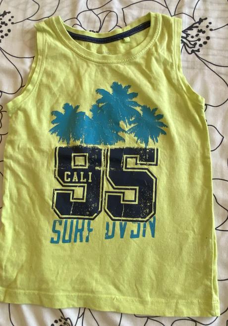 Bavlnené letné tričko s potlačou v. 110/116, 110