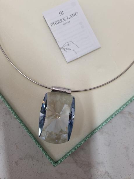 Náhrdelník - lanko pierre lang s modrým kameňom, 