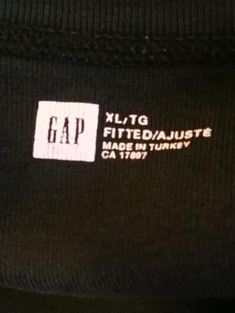 Pánske čierne tričko, gap, xl, gap,xl