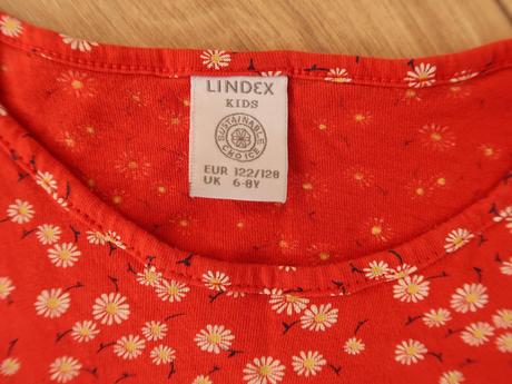 Letné šaty lindex 122/128 (6-8 r.) margarétky, lindex,122