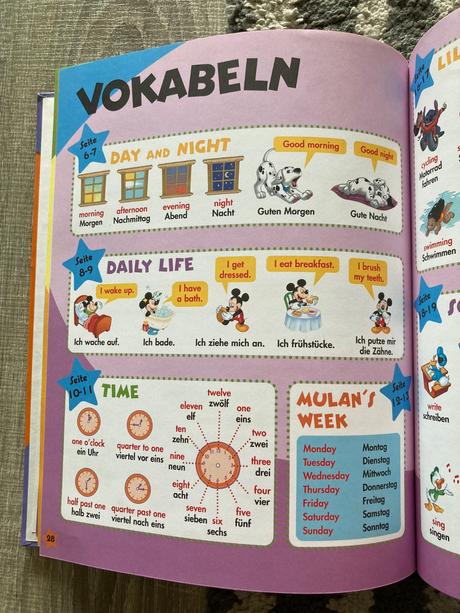 Disney's magic english mit cd my day mein tag, 