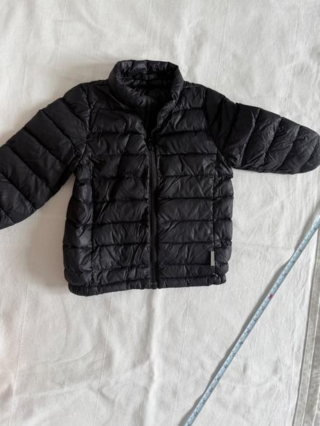 Čierna detská páperová bunda åhléns, 86