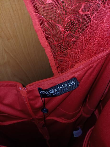 Damsky cerveny overal xxxl, xxxl