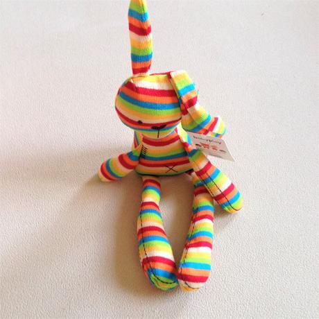 Plysovy duhovy kralicek cc 50cm s vystretym uskom,