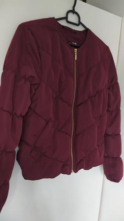 Bordová bunda, h&m,s