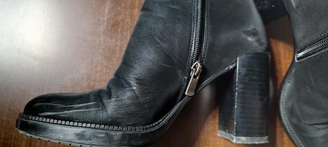 Čierne kotníkové čižmy, 36