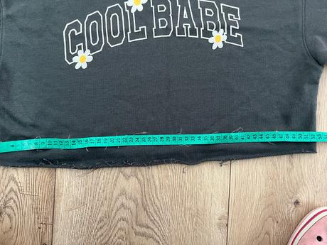 Teplákový top, bershka,s