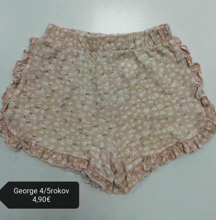 Kvetinové bavlnené kraťasy s volánikmi, george,110