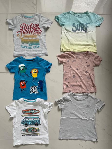 Trička 6ks, reserved,110