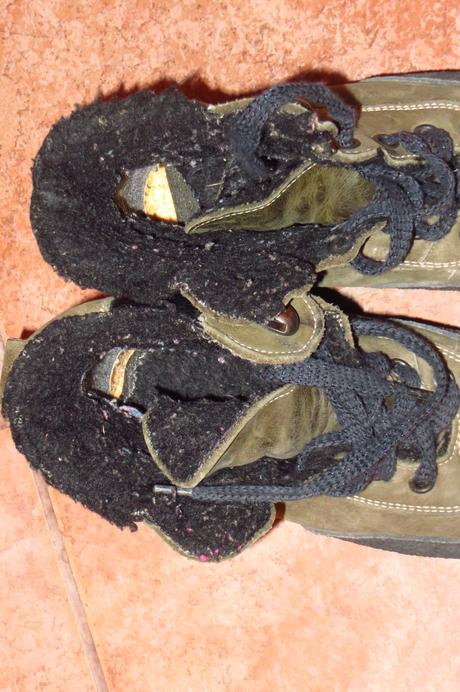 Zimné zateplené kožené topánky - veľ. 29, 29