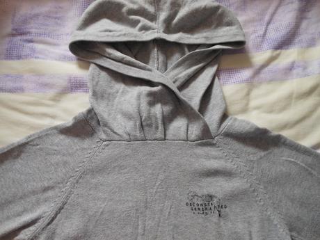 Šedý tenučký svetrík s kapuckou next 104, next,104