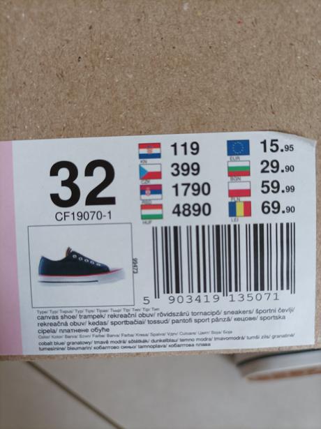 Tenisky 32, nelli blu,32