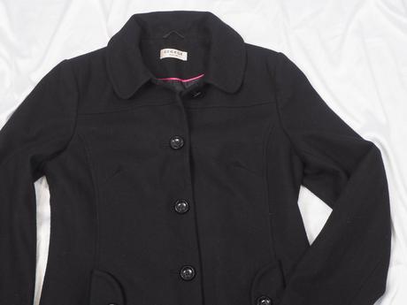 Kvalitný čierny kabát george, george,40