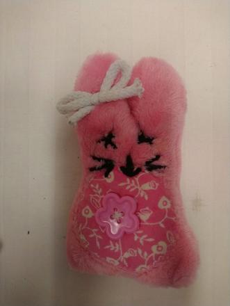 Plyšový mojkáčik zajačik, ružový, 