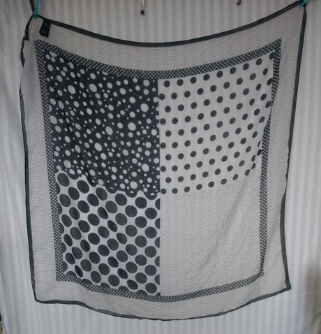 Dámska tenká velká bodkovaná šatka, h&m, h&m