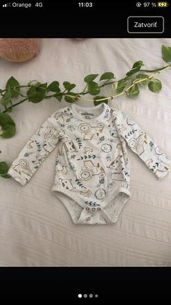 Body pre bábätko/ bavlnené body, 80