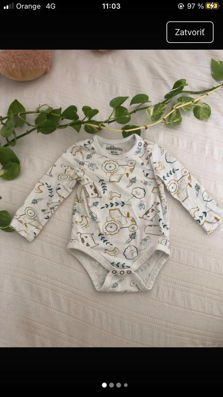 Body pre bábätko/ bavlnené body, 80