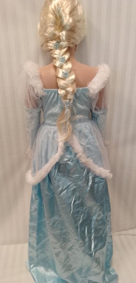 Ľadová princezná modro biele šaty, 4-7r, 104-122, 