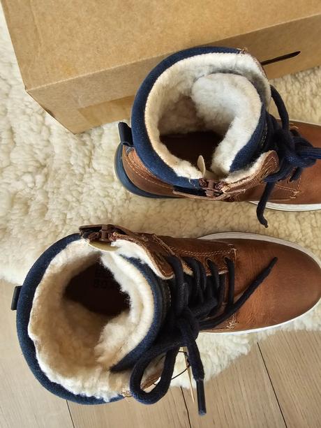 Zimné kožené topánky, 34