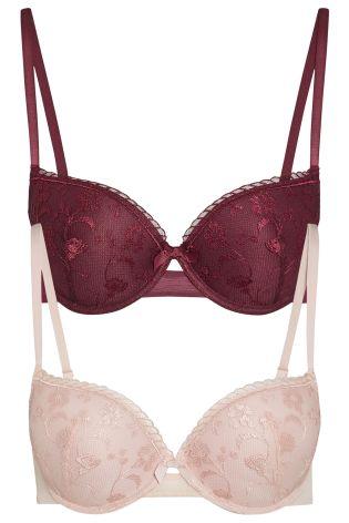 2 pack čipkových podprseniek next uk, next,75b