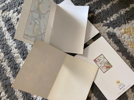 Pohľadnice kvety a vtáky,