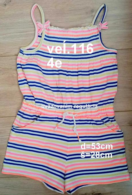 Dievčenský krátky overal 2ks, veĺ.116, kids,122