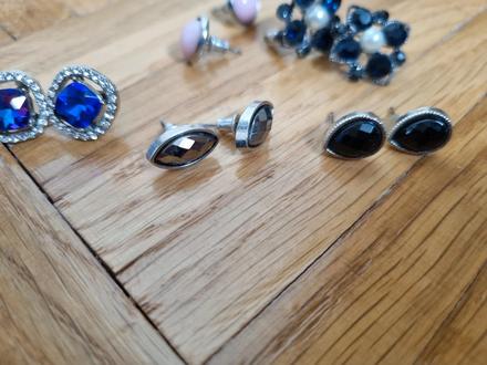 5 párov náušníc - bižutéria, 