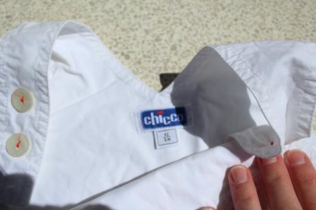 Biele kraťase na traky, chicco,62