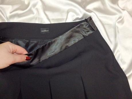 Kvalitná čierna sukňa, c&a,40