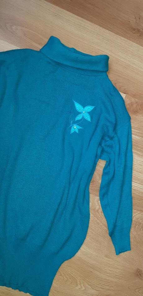 Tyrkysový sveter, xl