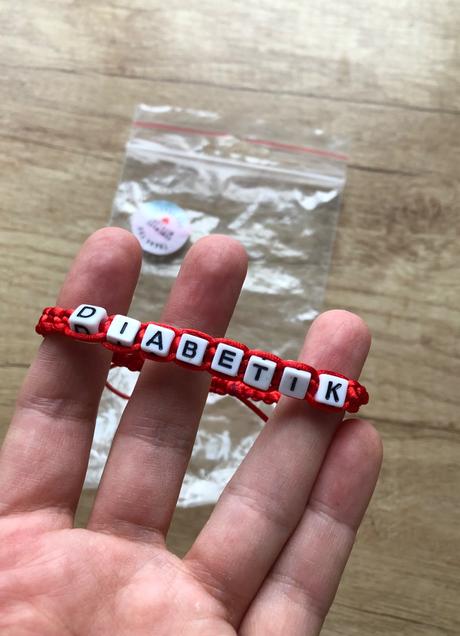Nový handmade unisex náramok diabetik,