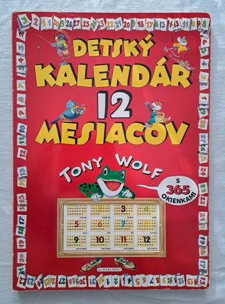 Kniha "detský kalendár na 12 mesiacov" tony wolf, 
