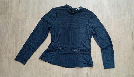 Čipkovaná blúzka m/l, h&m,l