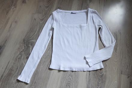 Vrúbkované tričko zara, zara,l